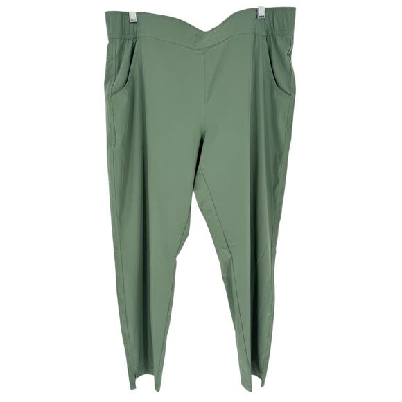 Eddie Bauer Women's Departure Ankle Pants In Alpine Green Size L Athleisure Gorp - Picture 4 of 15